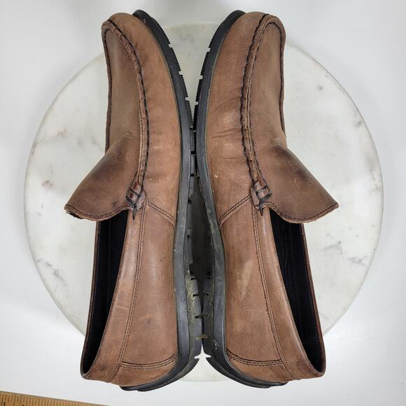 ECCO Men’s Leather Loafers 44 US 13 Brown Comfort Zone Genuine Handsewn Slip-On main image 11